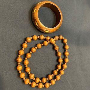 Bohemian necklace with matching bracelet